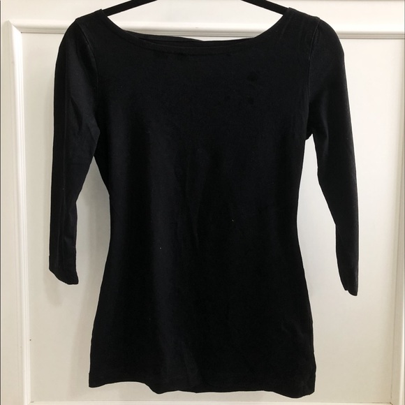 H&M Plain Black Mid-length Sleeve - Picture 1 of 3